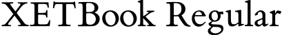 XETBook Regular font | xetbook-regular.otf