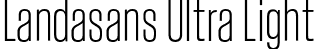 Landasans Ultra Light font | Landasans-UltraLight.otf