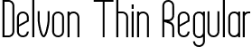 Delvon Thin Regular font | Delvon-Thin.ttf