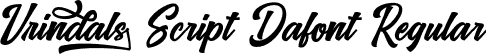 Vrindals Script Dafont Regular font | vrindals-script.otf