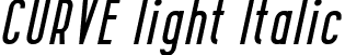 CURVE light Italic font | CurveLightItalic-dY2E.ttf