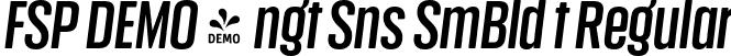 FSP DEMO - ngt Sns SmBld t Regular font | Fontspring-DEMO-anguitasans-semiboldit.otf