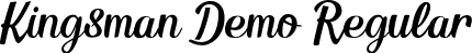 Kingsman Demo Regular font | kingsman-demo.ttf