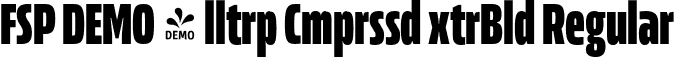 FSP DEMO - lltrp Cmprssd xtrBld Regular font | Fontspring-DEMO-allotropecomp-exbold.otf