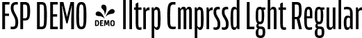 FSP DEMO - lltrp Cmprssd Lght Regular font | Fontspring-DEMO-allotropecomp-light.otf