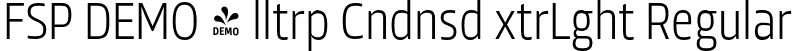 FSP DEMO - lltrp Cndnsd xtrLght Regular font | Fontspring-DEMO-allotropecond-exlight.otf