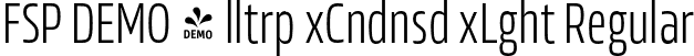 FSP DEMO - lltrp xCndnsd xLght Regular font | Fontspring-DEMO-allotropeexcond-exlight.otf