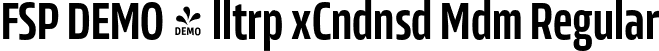 FSP DEMO - lltrp xCndnsd Mdm Regular font | Fontspring-DEMO-allotropeexcond-medium.otf