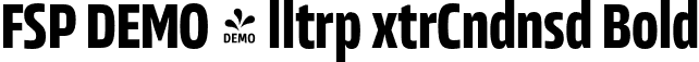 FSP DEMO - lltrp xtrCndnsd Bold font | Fontspring-DEMO-allotropeexcond-bold.otf