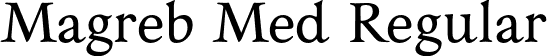 Magreb Med Regular font | Magreb-Medium.otf