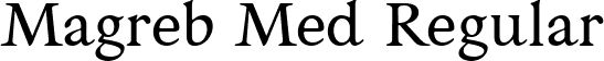 Magreb Med Regular font | Magreb-Medium.ttf