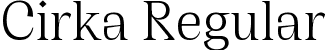 Cirka Regular font | cirka-variable.ttf