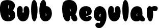 Bulb Regular font | bulb.ttf