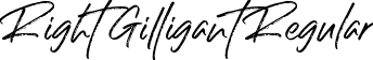 Right Gilligant Regular font | right-gilligant-font.ttf