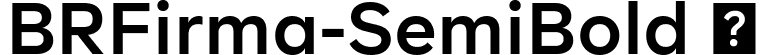 BRFirma-SemiBold  font | BRFirma-SemiBold.ttf