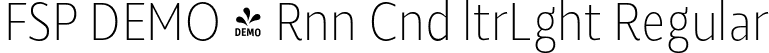 FSP DEMO - Rnn Cnd ltrLght Regular font | Fontspring-DEMO-roanne_150_condensed_ultralight.otf