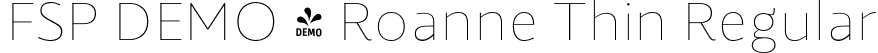 FSP DEMO - Roanne Thin Regular font | Fontspring-DEMO-roanne_100_thin.otf