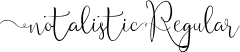 Notalistic Regular font | notalistic.ttf