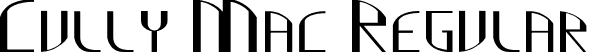 Cully Mac Regular font | Cully.otf