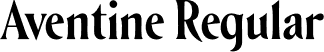 Aventine Regular font | aventine.otf