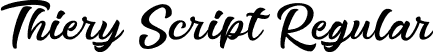 Thiery Script Regular font | ThieryScript.otf