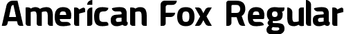 American Fox Regular font | americanfox-free.ttf