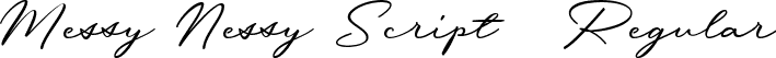 Messy Nessy Script 1 Regular font | messy-nessy-demo.ttf