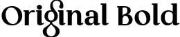 Original Bold font | Original-Bold.ttf