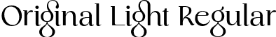 Original Light Regular font | Original-Light.otf