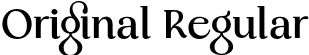 Original Regular font | Original-Regular.otf