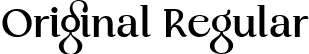 Original Regular font | Original-Regular.ttf