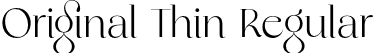 Original Thin Regular font | Original-Thin.otf