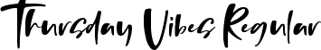 Thursday Vibes Regular font | thursday-vibes.ttf