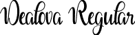 Dealova Regular font | dealova.ttf