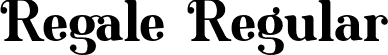 Regale Regular font | Regale.otf