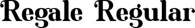 Regale Regular font | Regale.ttf