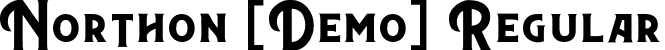Northon [Demo] Regular font | NorthonDemo.otf