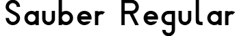 Sauber Regular font | sauber.otf