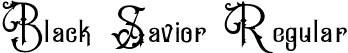 Black Savior Regular font | Black-Savior.otf