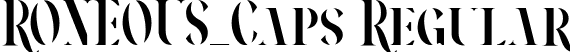 RONEOUS_Caps Regular font | roneous-caps.ttf