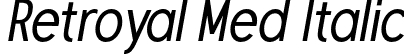 Retroyal Med Italic font | Retroyal-MediumItalic.otf