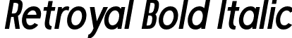 Retroyal Bold Italic font | Retroyal-BoldItalic.otf