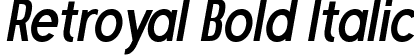 Retroyal Bold Italic font | Retroyal-BoldItalic.ttf