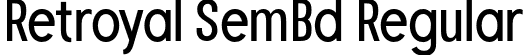 Retroyal SemBd Regular font | Retroyal-SemiBold.otf