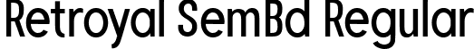 Retroyal SemBd Regular font | Retroyal-SemiBold.ttf