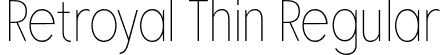 Retroyal Thin Regular font | Retroyal-Thin.otf