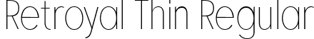 Retroyal Thin Regular font | Retroyal-Thin.ttf