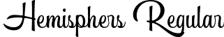 Hemisphers Regular font | hemisphers.otf