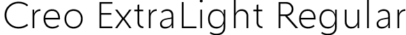 Creo ExtraLight Regular font | creo-extralight.ttf