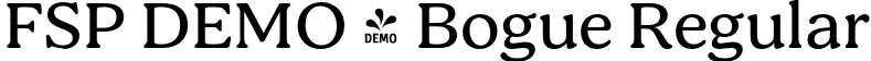 FSP DEMO - Bogue Regular font | Fontspring-DEMO-bogue-regular.otf